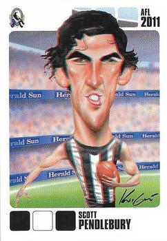 2011 Herald Sun AFL  - All Star Caricature #NNO Scott Pendlebury Front